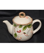 Vintage OTAGIRI Enameled 2 Quart Teapot Asian Hummingbird Pattern - NO C... - $36.28