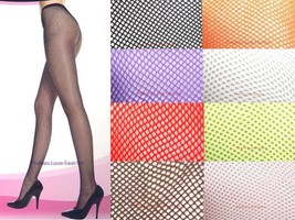 1 Pack Fishnet Plain Pantyhose High Stocking Multiple Colors One &amp; Queen Sizes - £3.92 GBP