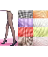1 Pack Fishnet Plain Pantyhose High Stocking Multiple Colors One &amp; Queen... - £3.92 GBP