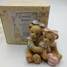 Cherished Teddies Elizabeth Ashley &#39;My Beary Best Friend&#39; #916277 Enesco Heart - £14.08 GBP