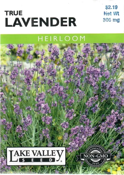 Lavender True Heirloom Vegetable Seeds Non Gmo Lake Valley 12/24 Fresh New - £7.00 GBP