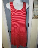 Olivia Rae Red Striped Tank Swing Dress Size M Women&#39;s NWOT - £25.77 GBP