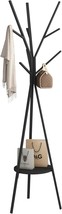 Black 17 Point 72&quot;Wx17 Point 72&quot;Dx70 Point 87&quot;H Coat Rack Hat Stand Free - $57.88