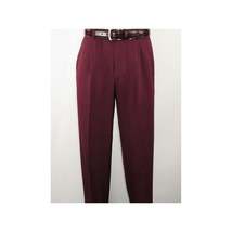 Men 2pc Walking Leisure Suit Short Sleeves By DREAMS 256-06 Solid Burgundy image 3