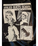 Stoles-Hats-Scarfs to Knit or Crochet Book Vol14,1954 Fleisher-Bear Bran... - $131.52 MXN