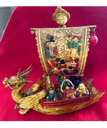 Vintage Celluloud Chinese Dragon Boat Carrying The 7 Gods Of Good Luck J... - $710.87 MXN