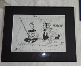 VTG Original Star Trek Artwork 1988 Pen Drawing Framed Artest Signed - £31.78 GBP