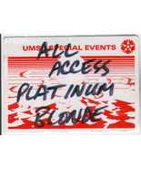 PLATINUM BLONDE ALL ACCESS  PASS UMSU MANITOBA 1990 CANADIAN NEW WAVE GL... - $14.95