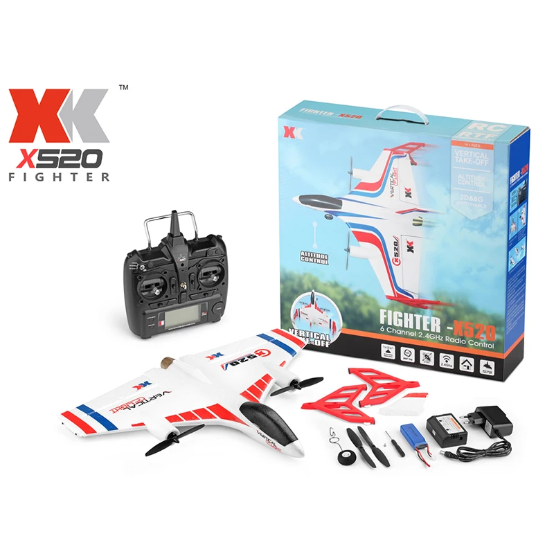 Wltoys XK X520 RC Airplane 6CH 3D/6G RC drone Takeoff and Landing Stunt RC Drone - $270.90