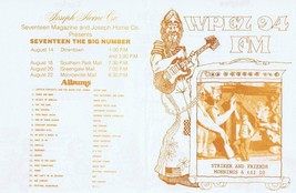 WPEZ 94 Pittsburgh VINTAGE August 15 1975 Music Survey Elton John #1 - $14.84