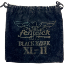 Fenwick Blackhawk XL-II Fishing Reel Pouch Black Velvet Stash Bag Drawst... - £13.65 GBP