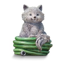 Pudgy Pals Fox Sitting in a Hose Garden Statue - £39.86 GBP