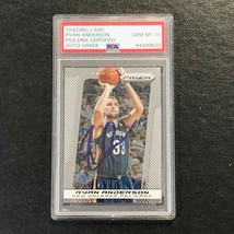 2013-14 Panini Prizm #88 Ryan Anderson Signed Card AUTO 10 PSA Slabbed Pelicans - £46.92 GBP