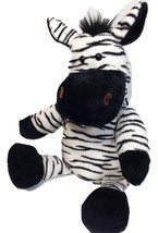 RARE Manhattan Toy ZEBRA Plush Hand Puppet Black White Soft Stuffed Anim... - £50.99 GBP