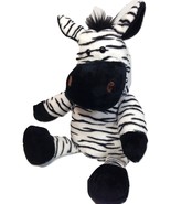 RARE Manhattan Toy ZEBRA Plush Hand Puppet Black White Soft Stuffed Anim... - $65.00