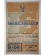 BLAKE SHELTON 2013 Bridgestone Arena Hatch Show Print Concert Poster JAN... - £100.78 GBP