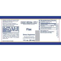 Pure Herbs: Flax - 1 oz. (Natural Herbal Extracts) image 2
