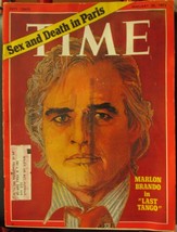 Time Magazine, Marlon Brando in The Last Tango in Paris, Bertolucci, 22Jan1973 - £8.89 GBP
