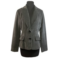 Six Degrees  Size Medium Super Soft Dark Gray Corduroy Blazer Jacket - £16.34 GBP