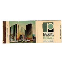 Vintage Matchbook Cover Bank Denver Colorado 60s Financial Programs Inc building - £11.09 GBP