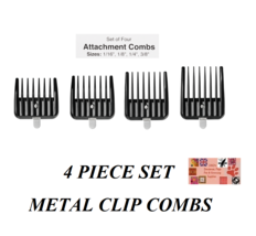 Andis Metal Clip Blade Attachment Guide Comb Set*Fit GO,BMC,D-2,D-4D Trimmers - £17.57 GBP