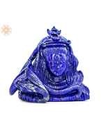  11&quot; Lord Shiva Head in Lapis Lazuli | Lord Shiva Idol | Handmade | Home... - £3,662.79 GBP