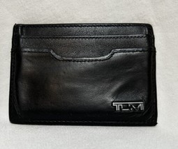 TUMI Delta Money Clip Card Case Wallet Black - £47.56 GBP