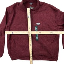 Eddie Bauer Men&#39;s Classic Fit XXXL Knit Fleece Sweater Tawny Port Burgundy - $24.66