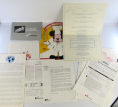 1991 New Years Disney Cruise Line Oceanic Ephemera LG Lot Menu, Activiti... - $16.35