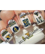 WEST VIRGINIA WV MOUNTAINEERS》10 Different Designs》Nail Art Decals - $9.16