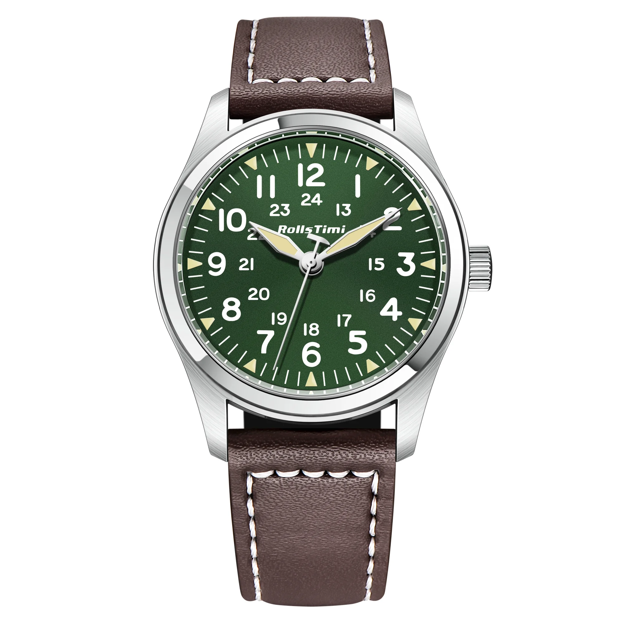 Rollstimi Men&#39;s Watches New Military pilot Top Brand Luxury Retro Quartz... - $48.52