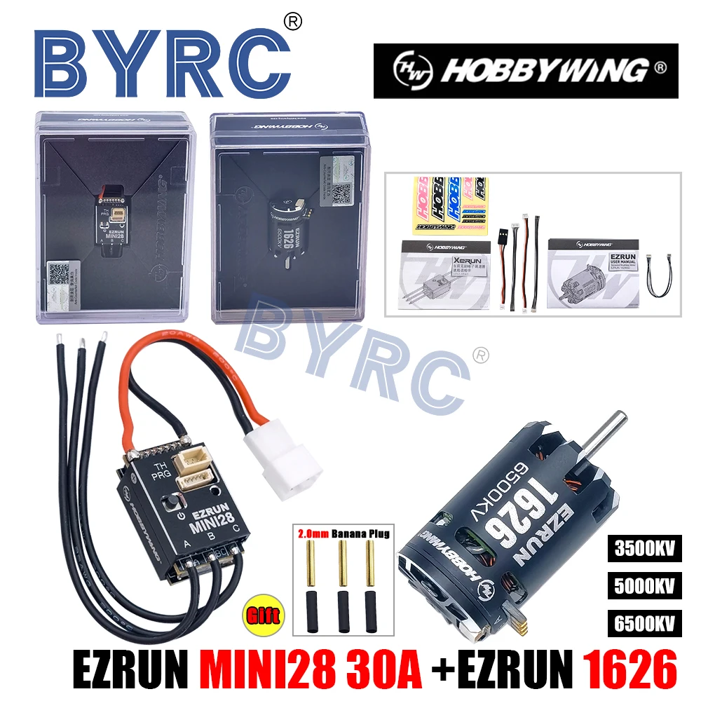 Hobbywing ezrun mini28 combo mini28 esc 1626 sd motor for 1 28 miniz minirc drift rc thumb200