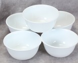 Corelle Winter Frost White Deep Dessert Bowls 5&quot; x 2 1/4&quot; Lot of 5 - $23.51