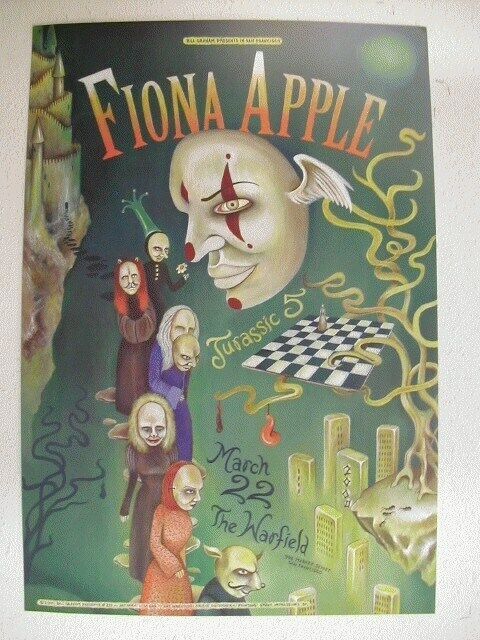 Fiona Apple Jurassic 5 HandBill Poster The Warfield - $137.57