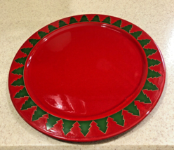 Waechtersbach Tiny Christmas Tree Pattern 12&quot; Chop Plate Made in Germany - £23.86 GBP