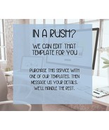 Custom Template Editing Service for Etsy Listings Professional Design Su... - $26.75 CAD
