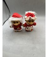 2 Russ Christmas Trolls Mr And Mrs Claus Holiday Santa Dolls 8&quot; - 1990&#39;s... - $422.90 MXN