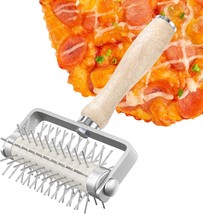 Pizza Dough Docker And Pastry Roller With Stainless Steel Spikes - Prevents - £27.49 GBP