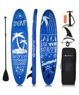 11&#39; Inflatable Stand Up Paddle Board W/Carry Bag Adjustable Paddle Adult... - £163.39 GBP