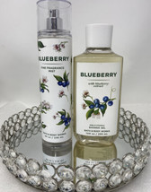 2 Pcs Set Bath &amp; Body Works Blueberry Body Spray &amp; Shower Gel - £39.56 GBP