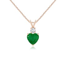 Authenticity Guarantee

0.68Ct Natural Emerald Heart Shape Pendant Necklace W... - $764.10