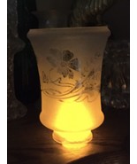 Antique Light Shade Frosted Glass Gas Kerosene DIY FarmHouse Chic Decor ... - $65.09 CAD