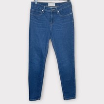 EVERLANE mid rise medium/dark wash ankle stretch skinny jeans size 26 - £29.68 GBP