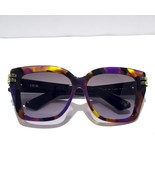 Christian Dior CDior S1F 24F2 Sunglasses Oversize Purple Havana Multicolor +Case - $292.05