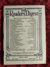 Readers Digest May 1933 James M. Cain Henry Ford Helen Keller Walter Lippmann - £9.90 GBP