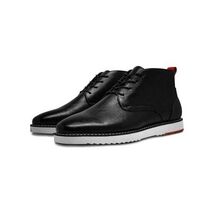 Mens Tayno Desert Chukka Boot Soft Leather Comfortable Cushion Sonoran Black image 3