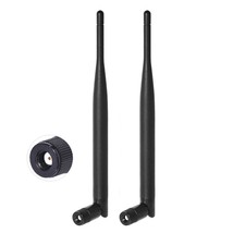 Dual Band Wifi 2.4Ghz 5Ghz 5.8Ghz 6Dbi Mimo Rp-Sma Male Antenna (2-Pack) For Wif - £12.09 GBP
