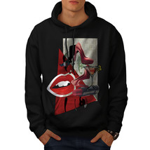 Wellcoda Lady Stylish Fashion Mens Hoodie, Glamour Casual Hooded Sweatshirt - £26.11 GBP+