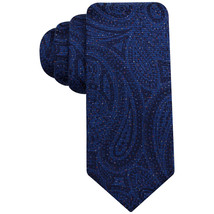 COUNTESS MARA Blue Donegal Paisley Silk Wool Woven Narrow Tie - £15.97 GBP