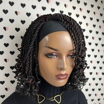 Twist Braids Short Curls Curly Braided Head Band Wig For Black Women Mix... - $121.55